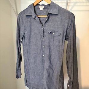 J. Crew Chambray Tunic Button Down